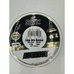 Sufix Advance Monofilament - Lo-Vis Green - 25 lb Test - 250yards - 604-125G